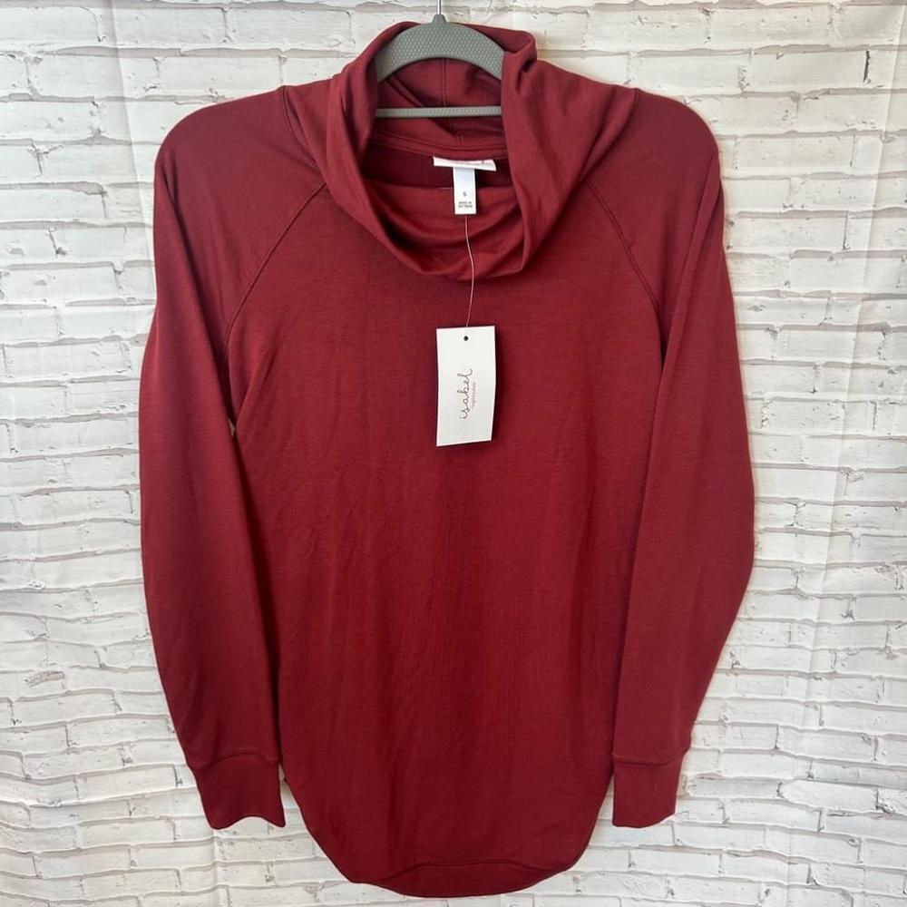 NEW Maternity Ingrid & Isabel Sweatshirt Long Sleeve Maroon Small NWT